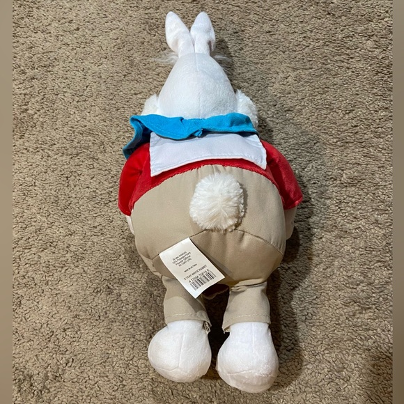 Disney Store Alice in Wonderland White Rabbit Plush Valentines Day Heart Stuffed - Picture 4 of 13